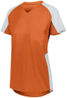 Augusta Sportswear Ladies Cutter Jersey 1522 ORANGE/WHITE S