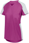 Augusta Sportswear Ladies Cutter Jersey 1522 POWER PINK/WHITE S