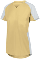 Augusta Sportswear Ladies Cutter Jersey 1522 VEGAS GOLD/WHITE S