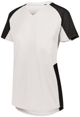 Augusta Sportswear Ladies Cutter Jersey 1522 WHITE/BLACK S