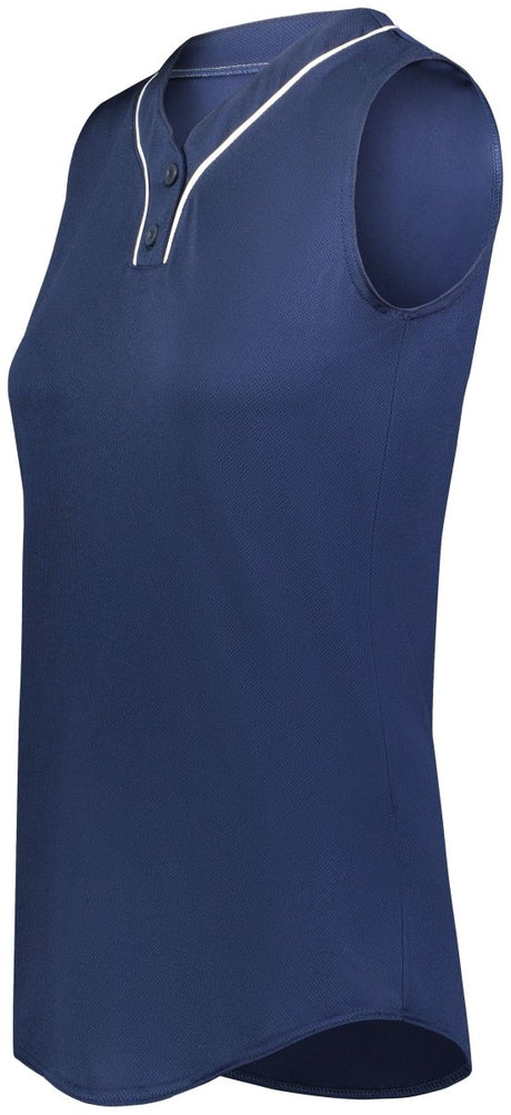 Augusta Sportswear Ladies Cutter+ Sleeveless Jersey 6913 NAVY/WHITE S