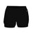 Augusta Sportswear LADIES DOUBLE UP SHORT 615000 BLACK/BLACK (BA) S