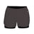 Augusta Sportswear LADIES DOUBLE UP SHORT 615000 GRAPHITE/BLACK (BA) S
