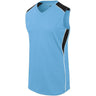 Augusta Sportswear Ladies Dynamite Jersey 312162 COLUMBIA BLUE/BLACK/WHITE S