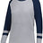 Augusta Sportswear Ladies Fanatic 2.0 Long Sleeve Tee 2917 GREY HEATHER/NAVY XXS