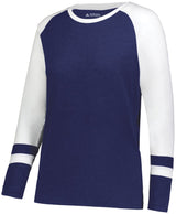 Augusta Sportswear Ladies Fanatic 2.0 Long Sleeve Tee 2917 NAVY/WHITE XXS