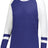 Augusta Sportswear Ladies Fanatic 2.0 Long Sleeve Tee 2917 PURPLE/WHITE XXS