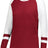 Augusta Sportswear Ladies Fanatic 2.0 Long Sleeve Tee 2917 SCARLET/WHITE XXS
