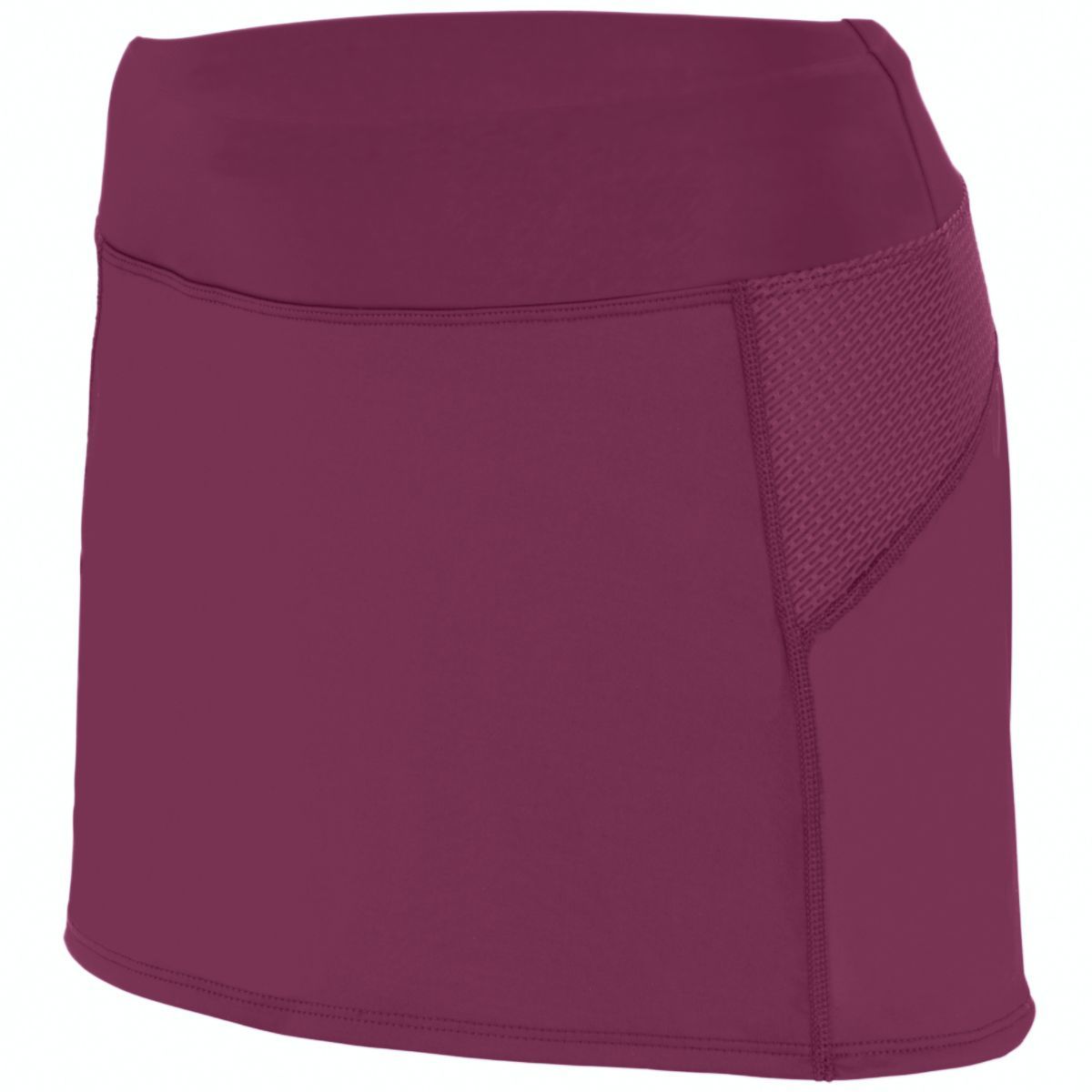 Augusta Sportswear Ladies Femfit Skort 2420 MAROON/GRAPHITE S