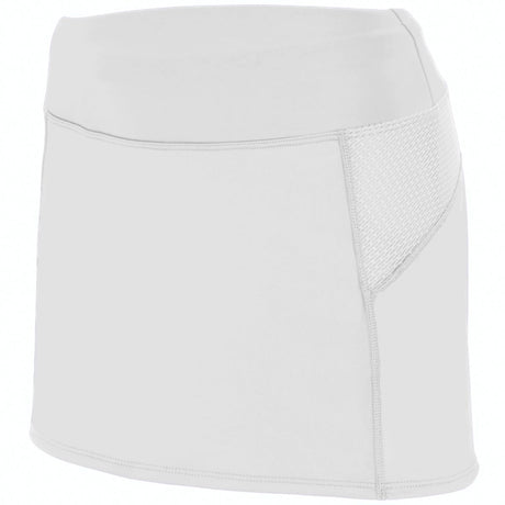 Augusta Sportswear Ladies Femfit Skort 2420 WHITE/GRAPHITE S