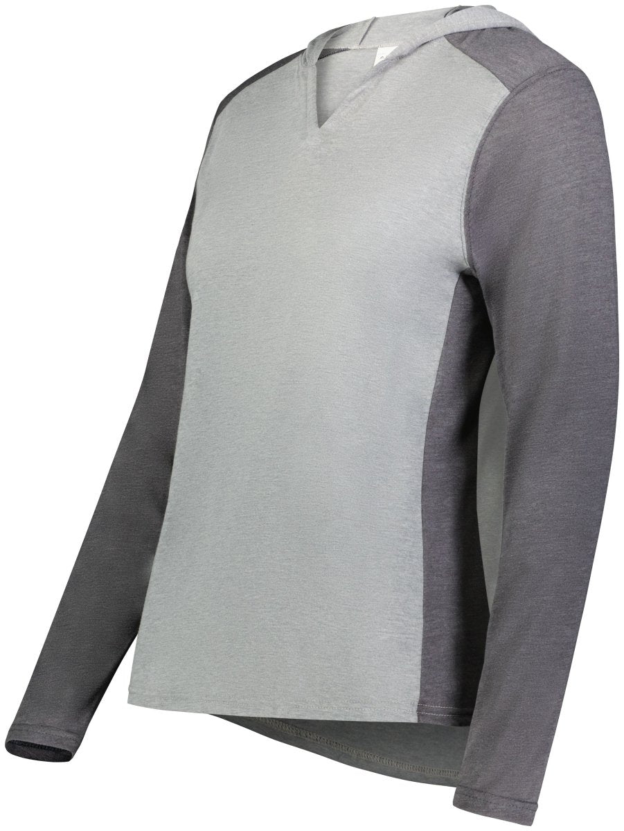 Augusta Sportswear Ladies Gameday Vintage Hoodie 6902 GREY HEATHER/CARBON HEATHER S