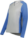 Augusta Sportswear Ladies Gameday Vintage Hoodie 6902 GREY HEATHER/ROYAL HEATHER S