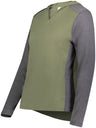 Augusta Sportswear Ladies Gameday Vintage Hoodie 6902 OLIVE HEATHER/CARBON HEATHER S