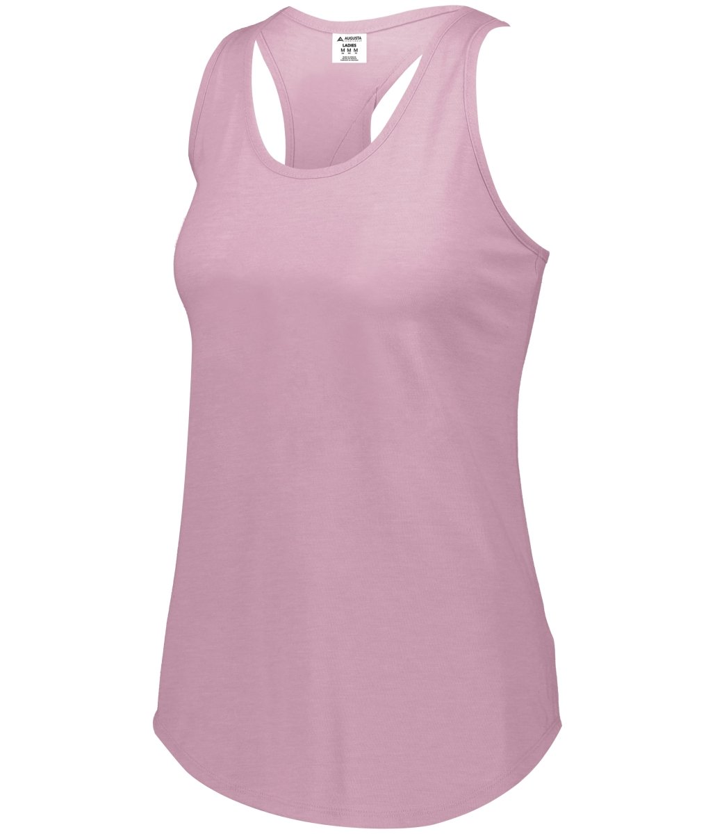 Augusta Sportswear Ladies Lux Tri - Blend Tank 3078 DUSTY ROSE HEATHER S