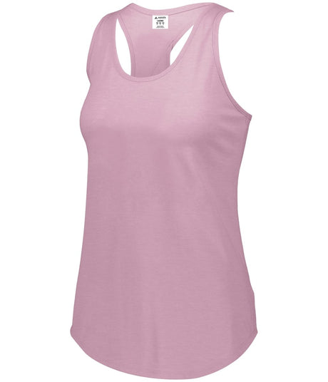Augusta Sportswear Ladies Lux Tri - Blend Tank 3078 DUSTY ROSE HEATHER S