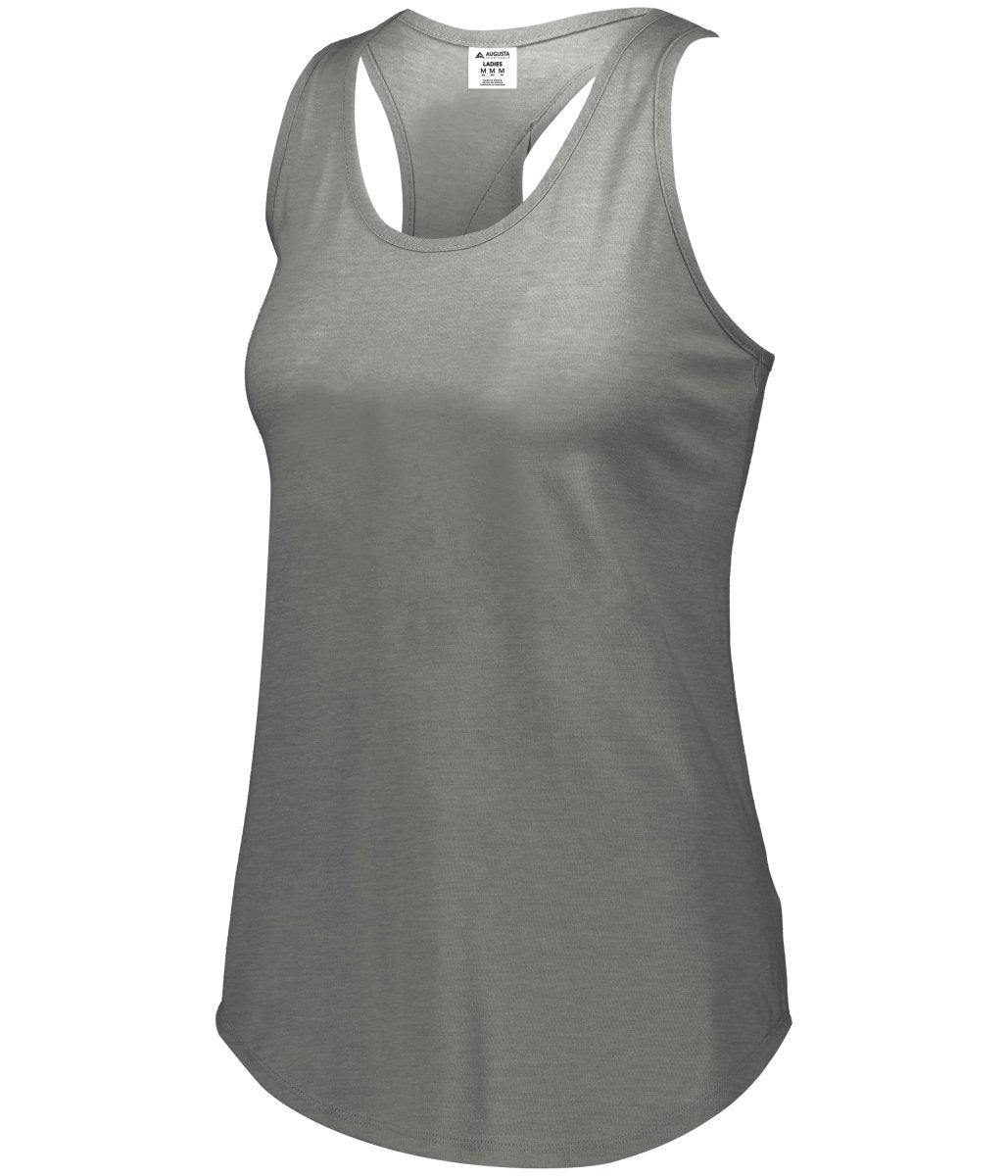 Augusta Sportswear Ladies Lux Tri - Blend Tank 3078 GREY HEATHER S