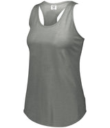 Augusta Sportswear Ladies Lux Tri - Blend Tank 3078 GREY HEATHER S