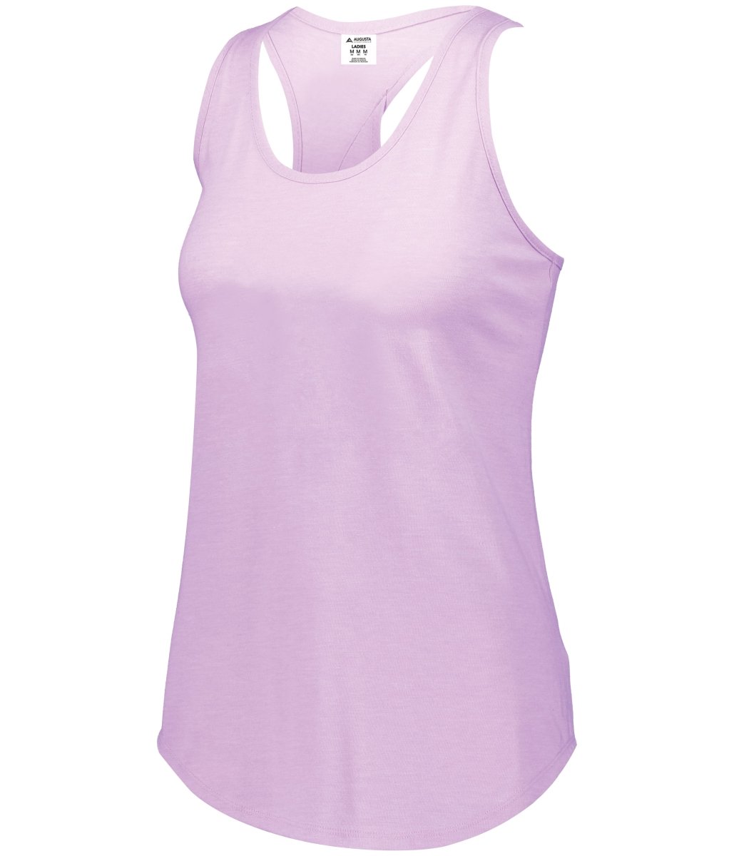 Augusta Sportswear Ladies Lux Tri - Blend Tank 3078 LIGHT LAVENDER HEATHER S