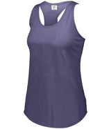 Augusta Sportswear Ladies Lux Tri - Blend Tank 3078 NAVY HEATHER S