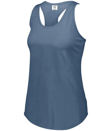Augusta Sportswear Ladies Lux Tri - Blend Tank 3078 STORM HEATHER S