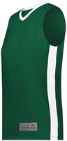 Augusta Sportswear Ladies Match - Up Basketball Jersey 6888 DARK GREEN/WHITE S