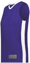 Augusta Sportswear Ladies Match - Up Basketball Jersey 6888 PURPLE/WHITE S