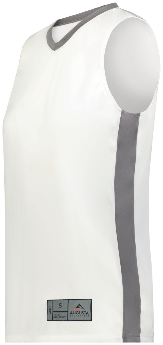 Augusta Sportswear Ladies Match - Up Basketball Jersey 6888 WHITE/GRAPHITE S