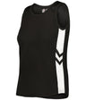 Augusta Sportswear LADIES MEDAL TRACK JERSEY - Augusta Sportswear R4LFJW BLACK/WHITE (BA) S