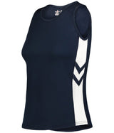 Augusta Sportswear LADIES MEDAL TRACK JERSEY - Augusta Sportswear R4LFJW NAVY/WHITE (BA) S