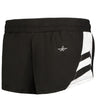 Augusta Sportswear LADIES MEDAL TRACK SHORTS - Augusta Sportswear R4LFPW BLACK/WHITE (BA) S