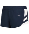 Augusta Sportswear LADIES MEDAL TRACK SHORTS - Augusta Sportswear R4LFPW NAVY/WHITE (BA) S