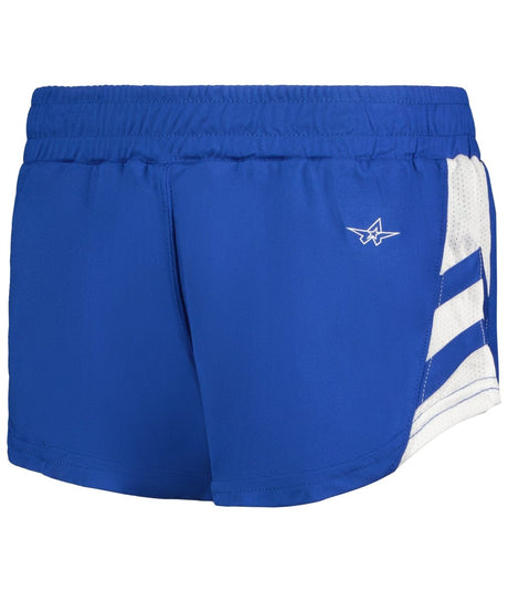 Augusta Sportswear LADIES MEDAL TRACK SHORTS - Augusta Sportswear R4LFPW ROYAL/WHITE (BA) S