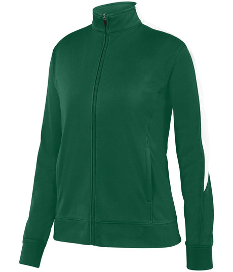 Augusta Sportswear Ladies Medalist Jacket 2.0 4397 DARK GREEN/WHITE S