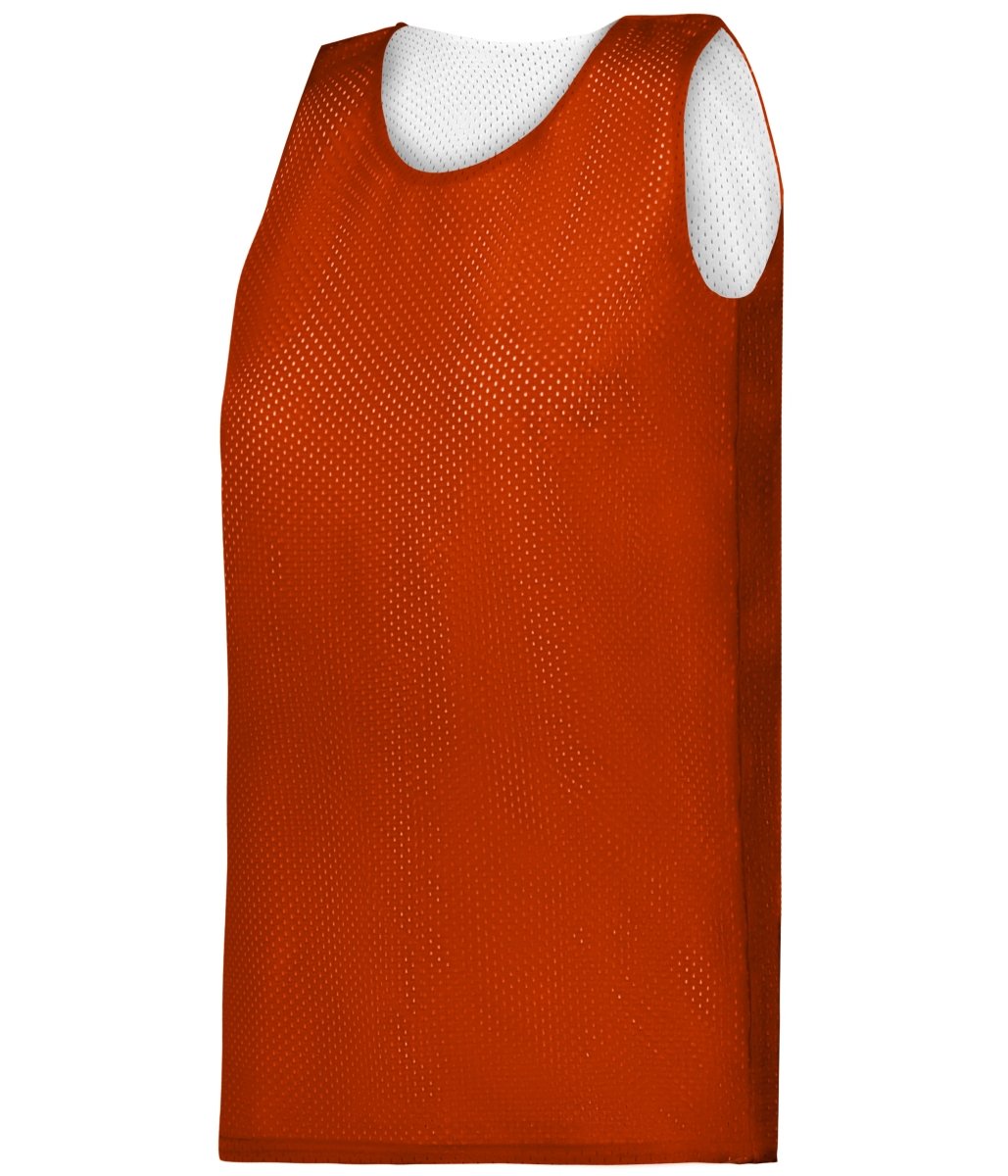 Augusta Sportswear LADIES MESH REVERSIBLE BASKETBALL JERSEY - Augusta Sportswear 897800 BT. ORANGE/WHITE (BA) S