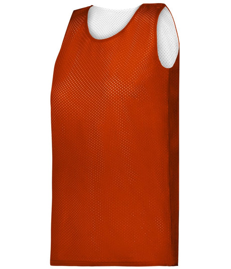 Augusta Sportswear LADIES MESH REVERSIBLE BASKETBALL JERSEY - Augusta Sportswear 897800 BT. ORANGE/WHITE (BA) S