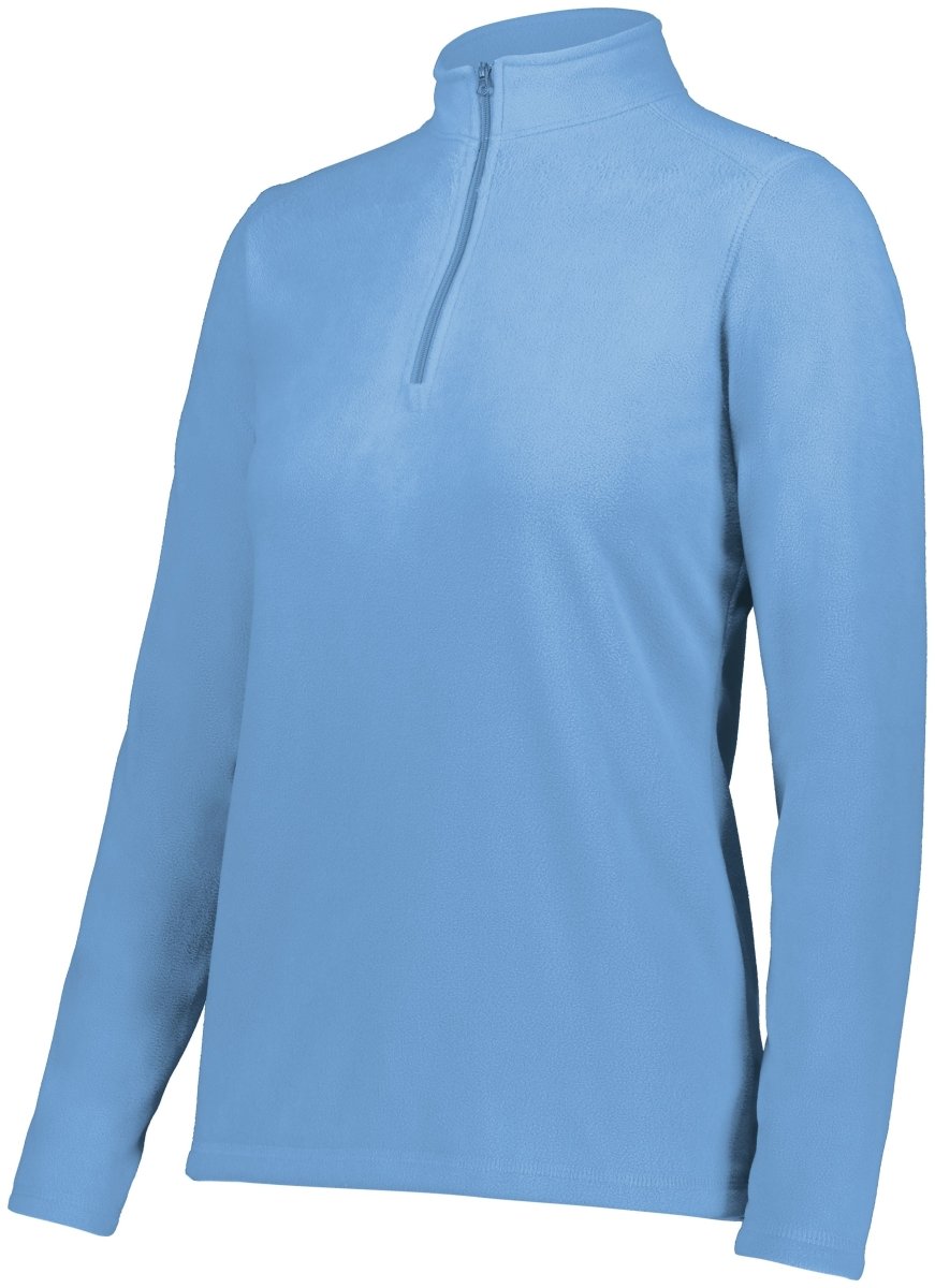 Augusta Sportswear Ladies Micro - Lite Fleece 1/4 Zip Pullover 6864 COLUMBIA BLUE S