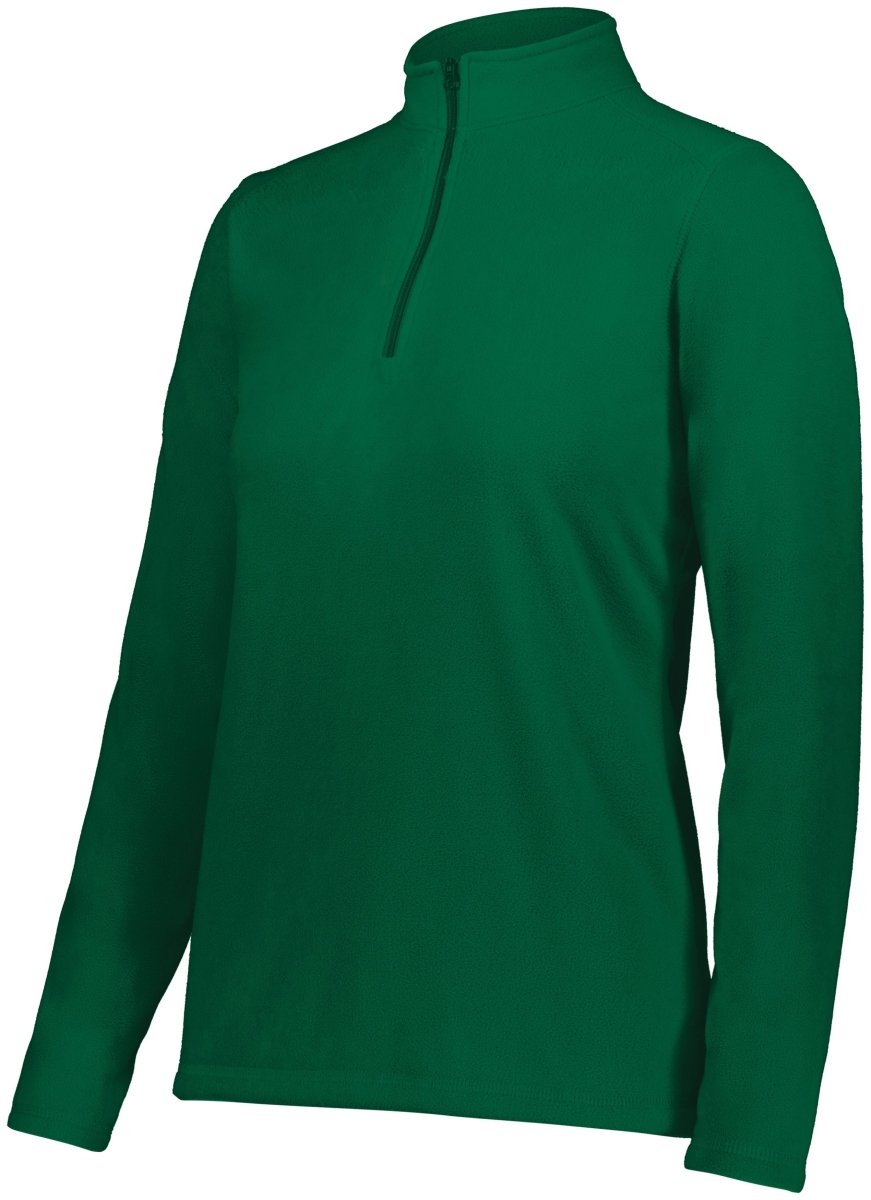 Augusta Sportswear Ladies Micro - Lite Fleece 1/4 Zip Pullover 6864 DARK GREEN S