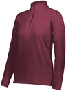 Augusta Sportswear Ladies Micro - Lite Fleece 1/4 Zip Pullover 6864 MAROON (HLW) S