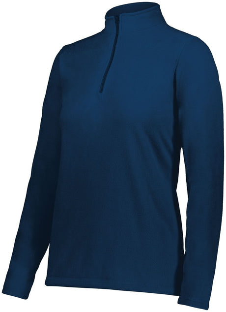 Augusta Sportswear Ladies Micro - Lite Fleece 1/4 Zip Pullover 6864 NAVY S