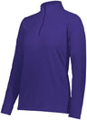 Augusta Sportswear Ladies Micro - Lite Fleece 1/4 Zip Pullover 6864 PURPLE (HLW) S