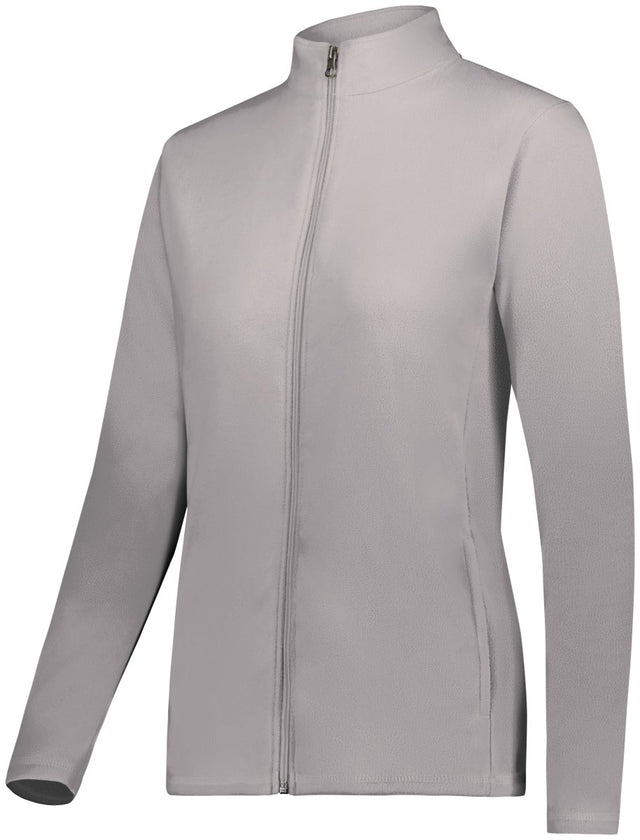 Augusta Sportswear Ladies Micro - Lite Fleece Full - Zip Jacket 6862 ATHLETIC GREY S