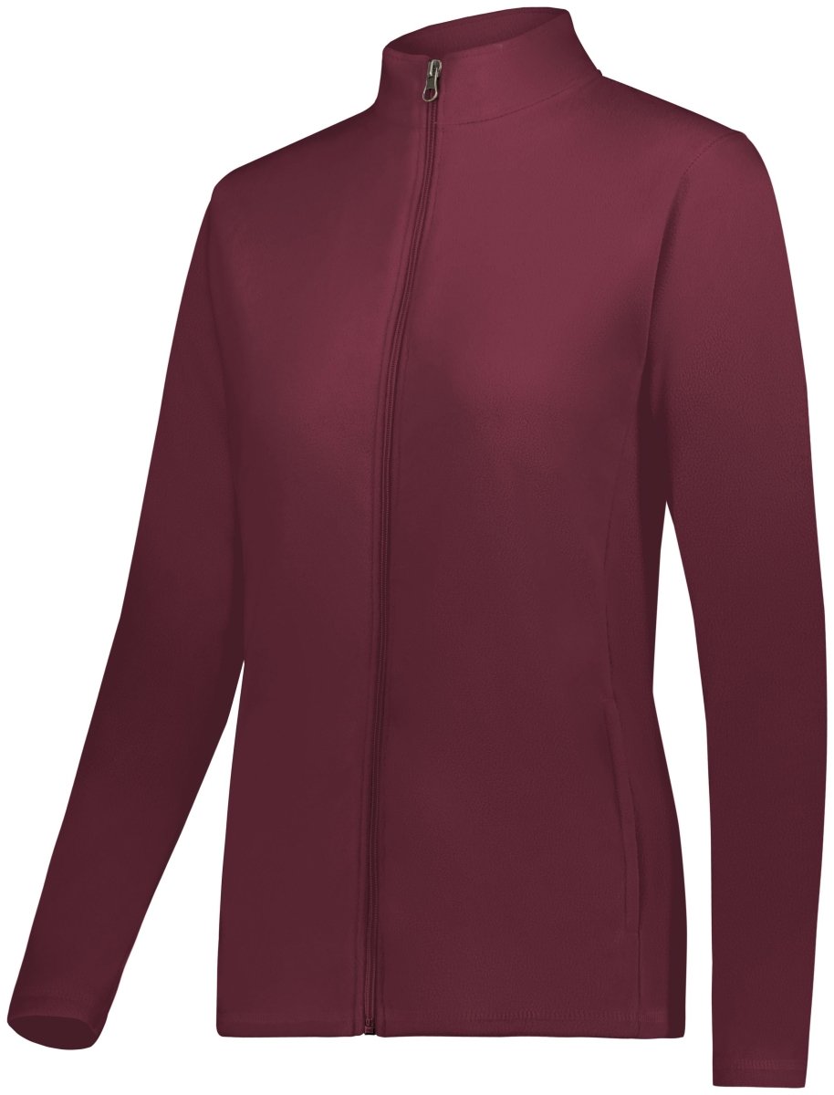 Augusta Sportswear Ladies Micro - Lite Fleece Full - Zip Jacket 6862 MAROON (HLW) S