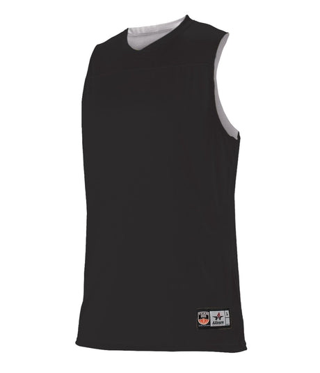 Augusta Sportswear LADIES NBA REVERSIBLE BASKETBALL TEAM JERSEY - Augusta Sportswear A105BW BLACK/WHITE (BA) S