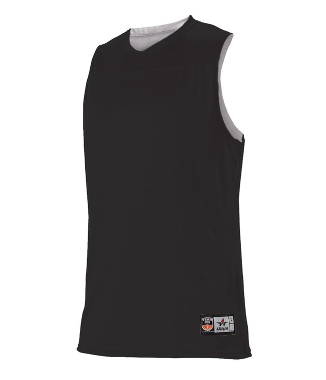 Augusta Sportswear LADIES NBA REVERSIBLE BASKETBALL TEAM JERSEY - Augusta Sportswear A105BW BLACK/WHITE (BA) S
