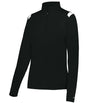 Augusta Sportswear LADIES ON THE RISE 1/4 ZIP PULLOVER 426600 BLACK/WHITE (BA) S