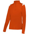 Augusta Sportswear LADIES ON THE RISE 1/4 ZIP PULLOVER 426600 BT. ORANGE/WHITE (BA) S