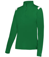 Augusta Sportswear LADIES ON THE RISE 1/4 ZIP PULLOVER 426600 KELLY/WHITE (BA) S