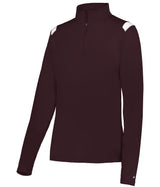 Augusta Sportswear LADIES ON THE RISE 1/4 ZIP PULLOVER 426600 MAROON/WHITE (BA) S