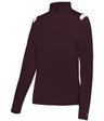 Augusta Sportswear LADIES ON THE RISE 1/4 ZIP PULLOVER 426600 MAROON/WHITE (BA) S