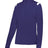 Augusta Sportswear LADIES ON THE RISE 1/4 ZIP PULLOVER 426600 PURPLE/WHITE (BA) S